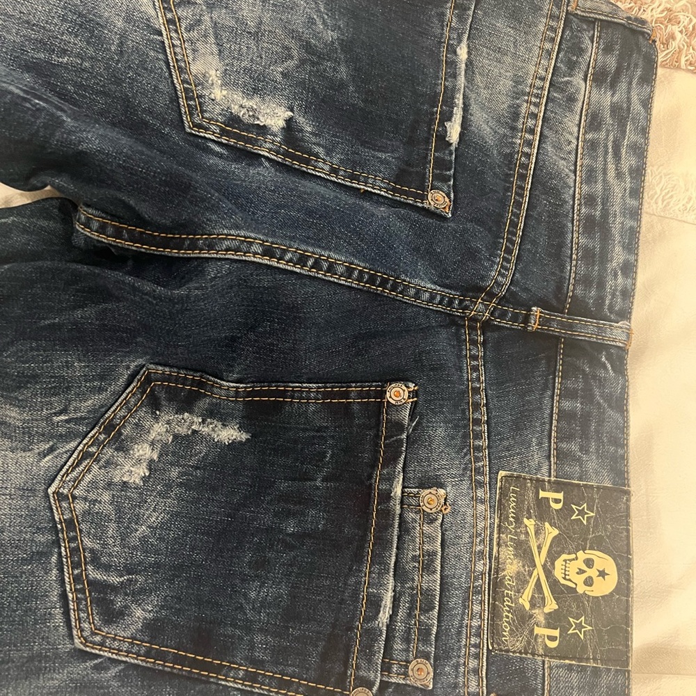 Philipp Plein Distressed Blue Jeans - Picture 5 of 8